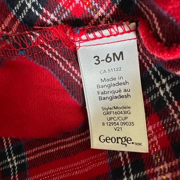 Red and Blue Plaid Checked Dress - Picture 6 of 6